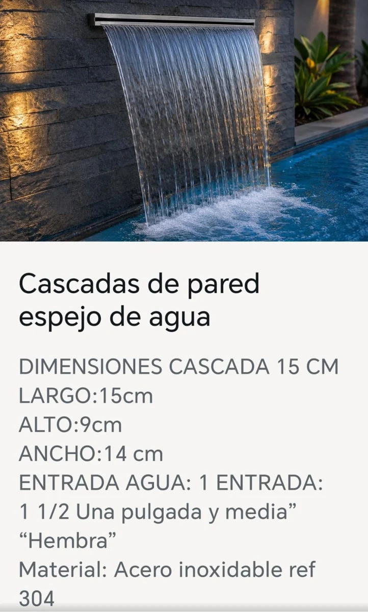 Cascadas de pared